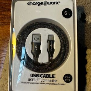 Black USB-C Cable 6ft